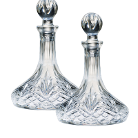 Pair of Crystal Cruets K-954