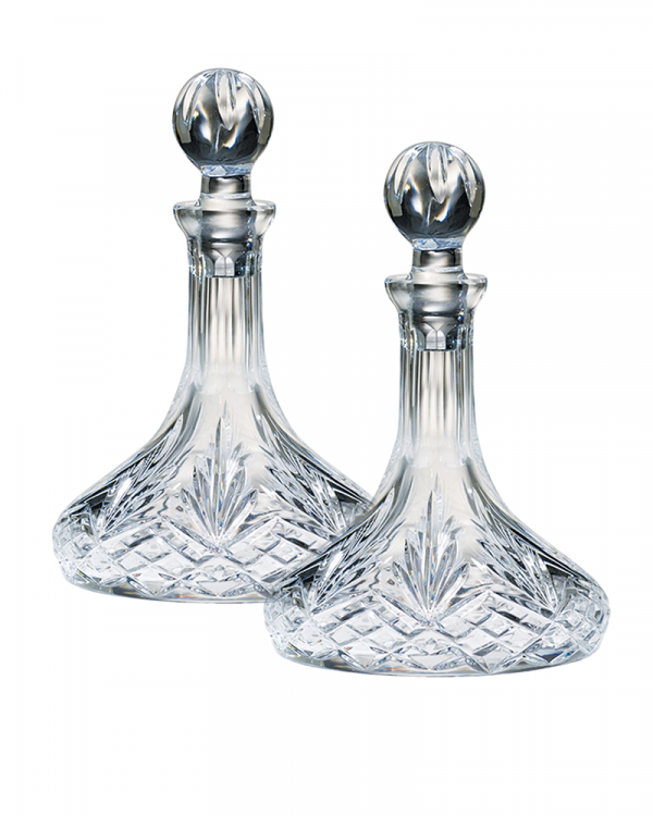 Pair of Crystal Cruets K-954