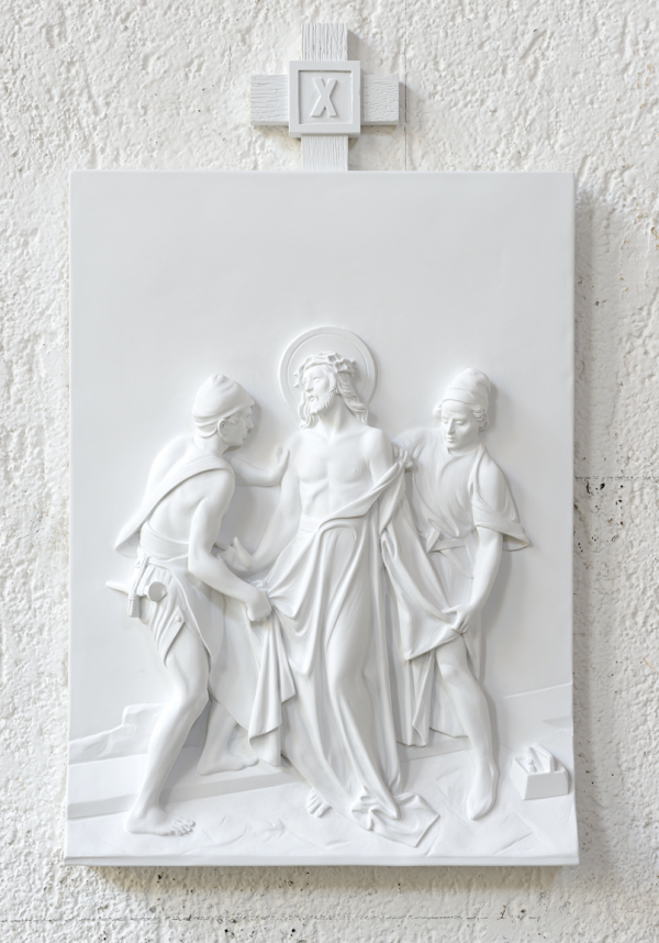 Stations of the Cross DEM-1370_10 White Marble Finish