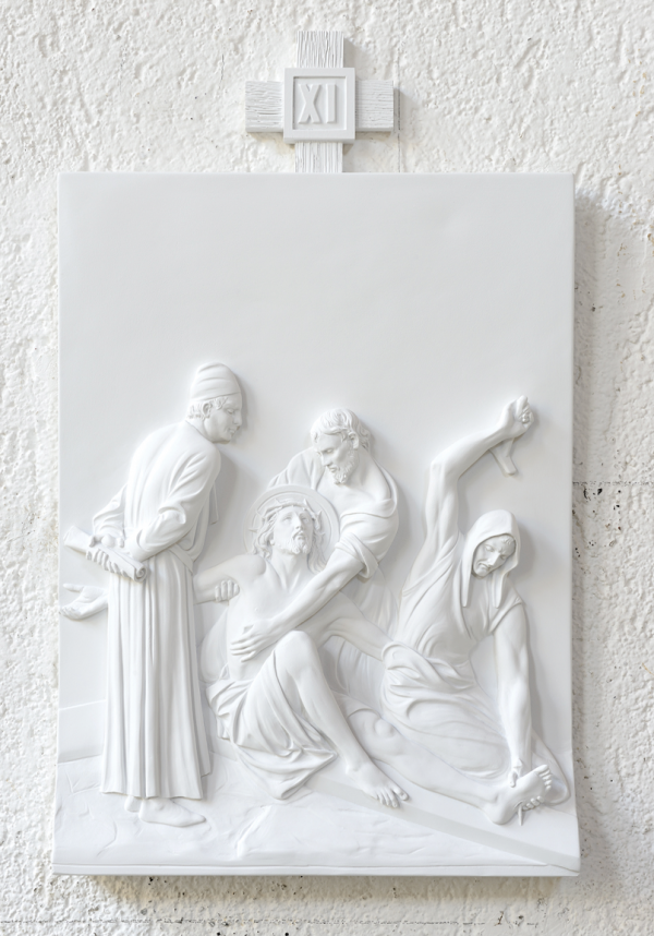 Stations of the Cross DEM-1370_11 White Marble Finish