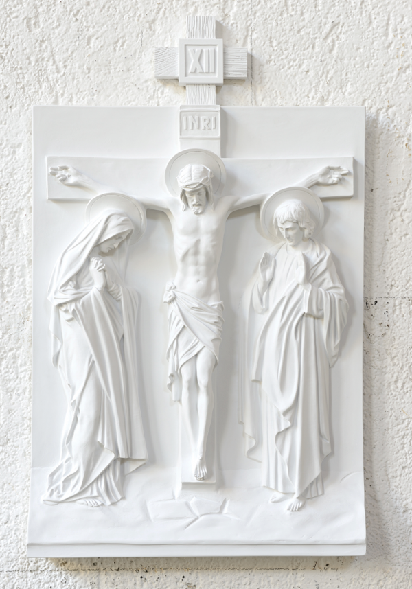 Stations of the Cross DEM-1370_12 White Marble Finish