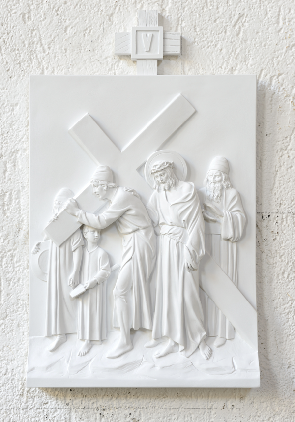 Stations of the Cross DEM-1370_5 White Marble Finish