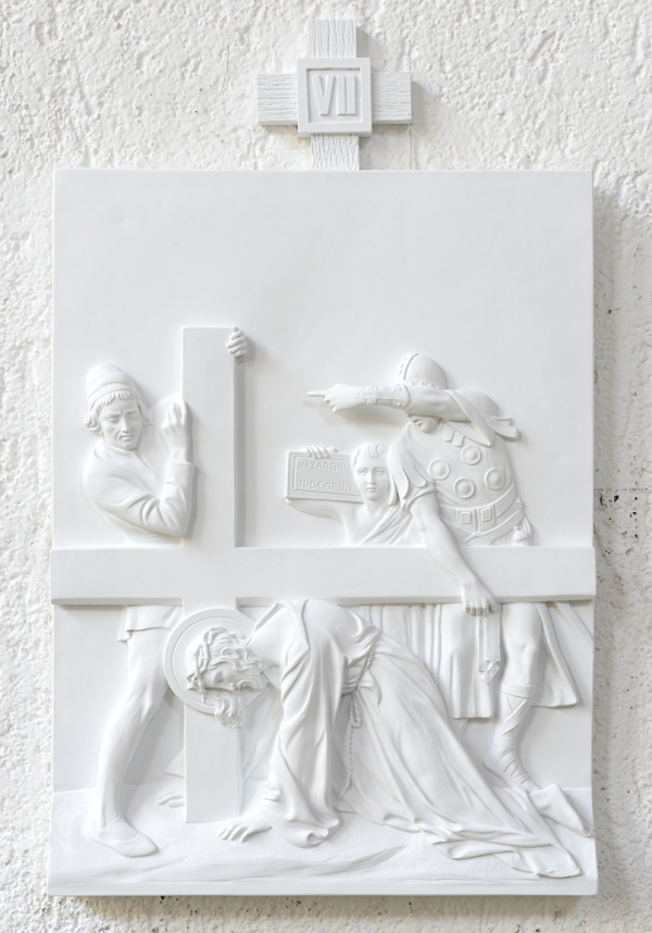 Stations of the Cross DEM-1370_7 White Marble Finish
