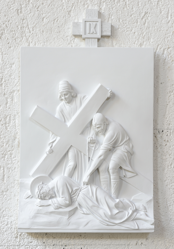 Stations of the Cross DEM-1370_9 White Marble Finish