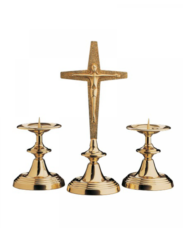 Altar Cross MOL-5524 and Candlesticks MOL-5523