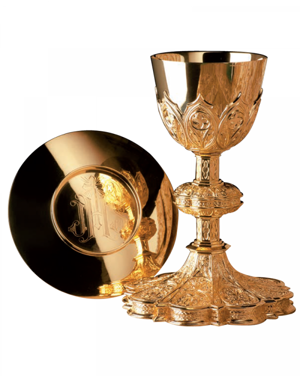 Chalice & 6 1/4” Scale Paten with Ring MOL-2445