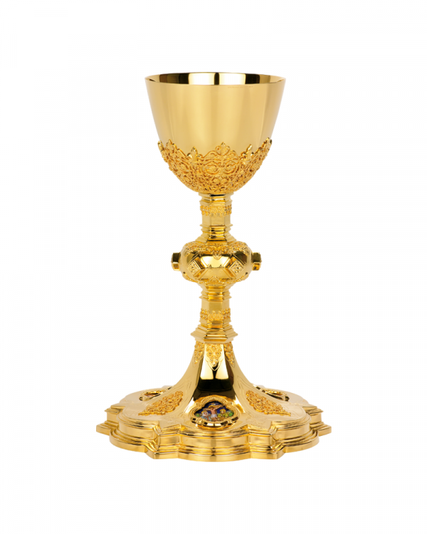 Chalice & 6 1/4” Scale Paten with Ring MOL-2455