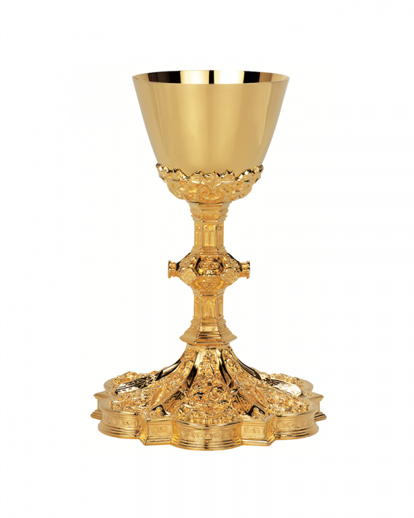 Chalice & 6 1/4” Scale Paten with Ring MOL-2470