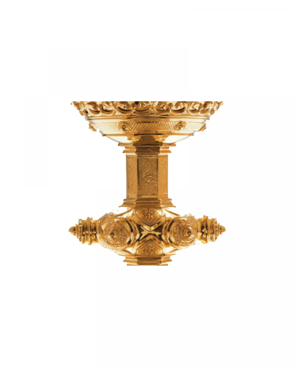 Chalice & 6 1/4” scale paten with ring MOL-2975 closeup