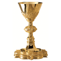 Chalice & 6 1/4” scale paten with ring MOl-2980