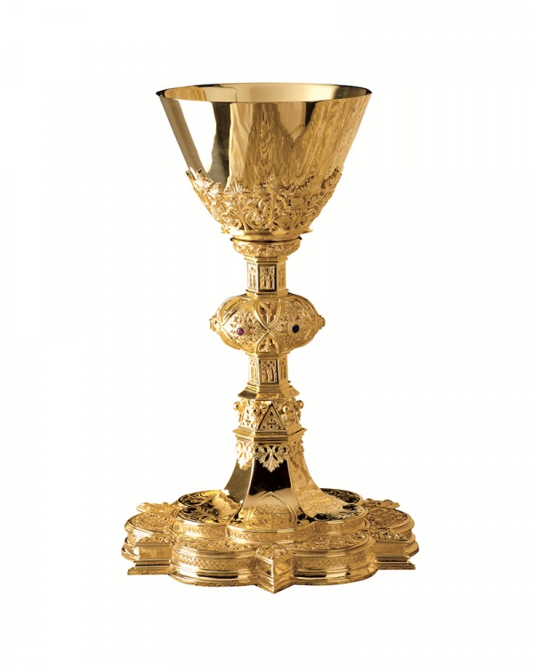 Chalice & 6 1/4” scale paten with ring MOl-2980