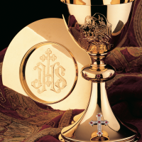 “The Piety” Chalice & 6 1/4” Scale Paten with Ring MOL-2374