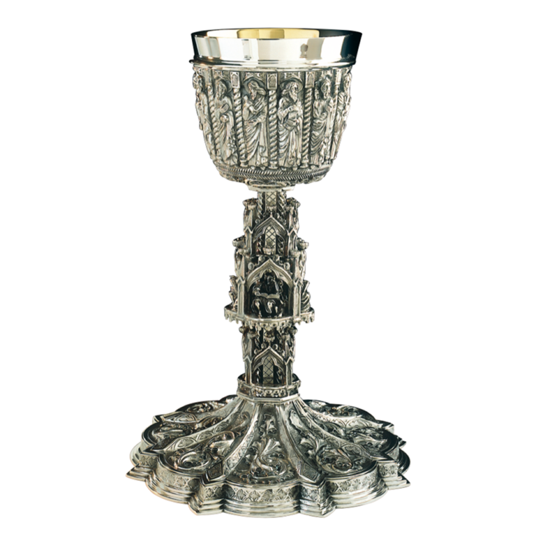 “The Gothic” Chalice & 6 1/2” Scale Paten with Ring - Sullivan's Church ...