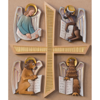 Four Evangelists with Cross DEM-1479_AS Colour