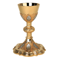 “The Apostles” Chalice & 6 1:4” Scale Paten with Ring MOL-2132